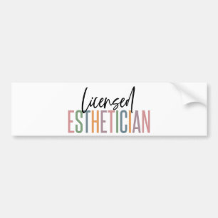 Licensierad estetiker-kometolog Beautician Bildekal