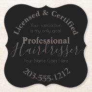 licensierad Hairdresser Advertising HAMbWG Underlä Underlägg Papper