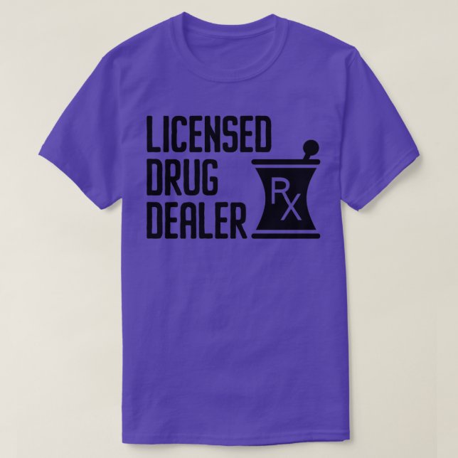 Licensierad läkemedelshandlare Funny Pharmacist 12 T Shirt (Design framsida)