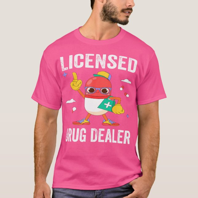Licensierad läkemedelshandlare Funny Rn Nurse Phar T Shirt (Framsida)