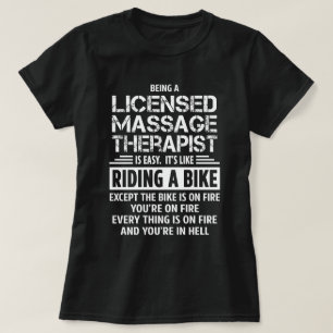 Licensierad massageterapeut t shirt