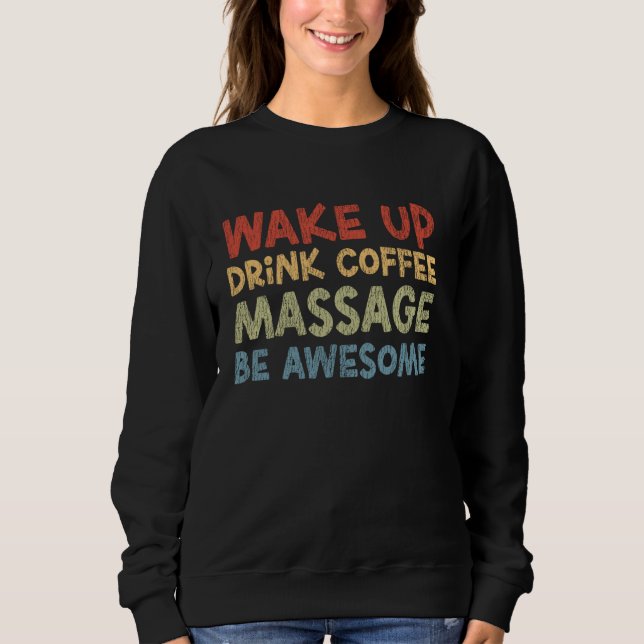 Licensierad Massageterapeut Terapi Kaffe Uppvaknan T Shirt (Framsida)