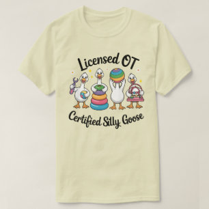 Licensierad OT-Gås Auktoriserad Dum Gås Yrkes T Shirt
