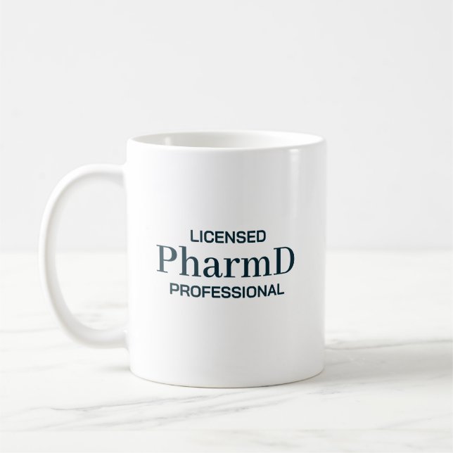 Licensierad PharmD-professionell Personlig Kaffemugg (Vänster)