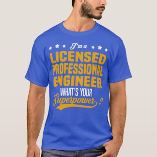 Licensierad Professionell Ingenjör T Shirt
