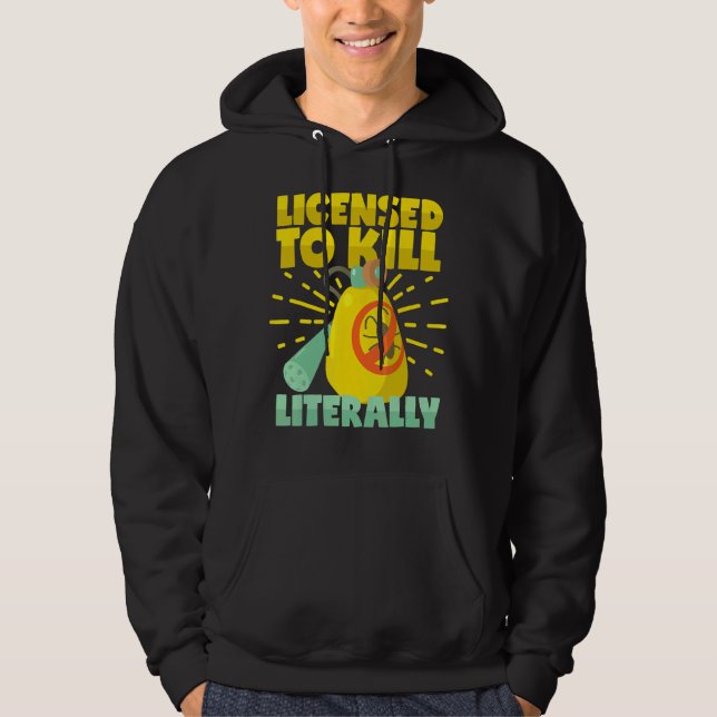 Licensierad till Döda Litteralt Pest Control Exter Hoodie (Framsida)