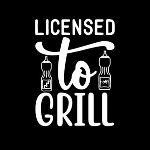Licensierad till grill-BBQ Presentpapper