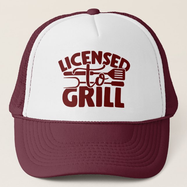 Licensierad till grill keps (Framsida)