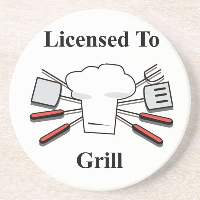 Licensierad till grill underlägg (Framsidan)