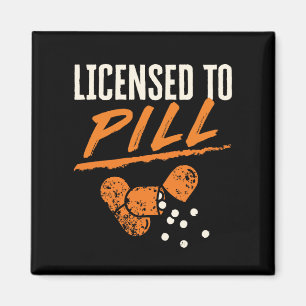 Licensierad till Pill Pharmacist Pharmacy Tech CPh Magnet