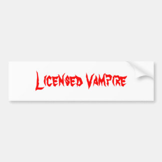 Licensierad vampyr bildekal