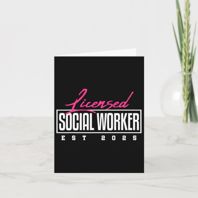 Licensierade Social Worker Studenten LCSW Masters Kort (Framsida)