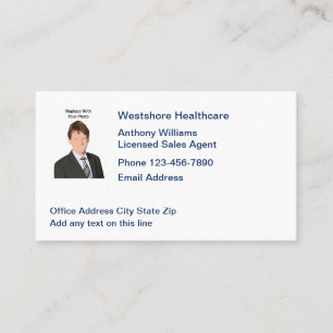 Licensierat Healthcare Sales Agent Photo  Visitkort