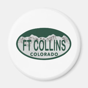 Licensoval för Ft Collins Magnet