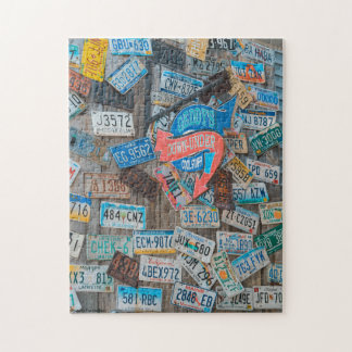 Licensplaceringslager Front Jigszle Puzzle Pussel