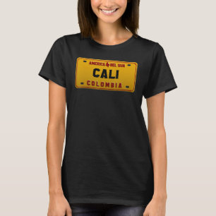 Licensplate Cali Colombia Capital Pachanguera Ts T Shirt