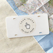 Licensskylt - Anpassningsbar (lägg till bild/text)