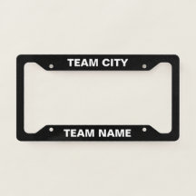 Licensskylt Ram - ditt team