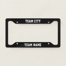 Licensskylt Ram - ditt team