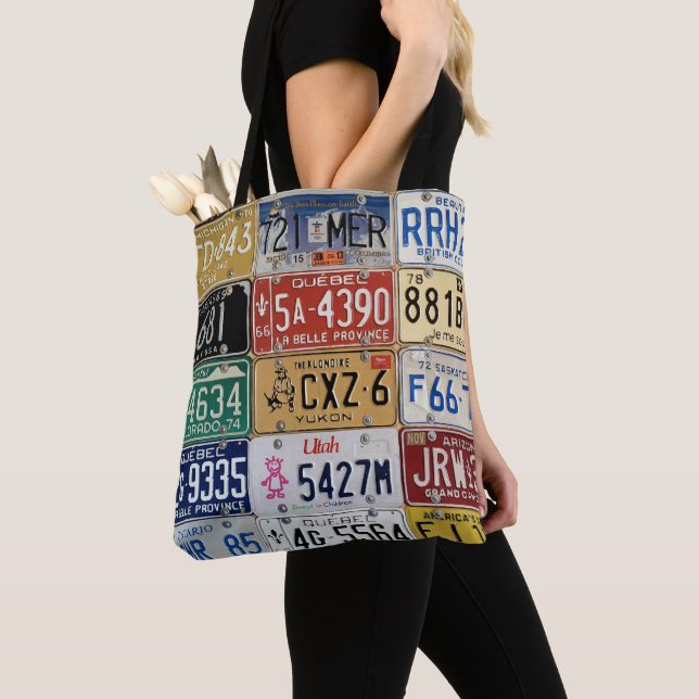Licensskylt Shoppingbag Tygkasse (Närbild)
