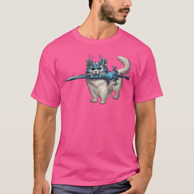 Lich Cat T Shirt (Framsida)