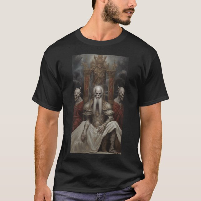 Lich kung Odöda Emperor Elder Vampire Demon 24 T Shirt (Framsida)