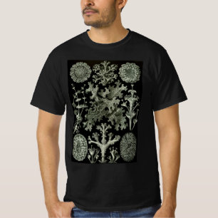 Lichen av Ernst Haeckel, Vintage Nature Plants T Shirt