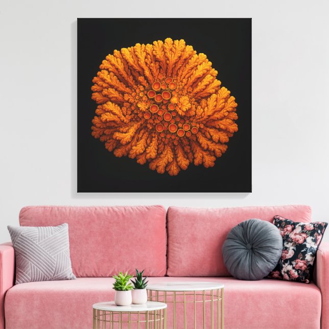 Lichen Composition - Canvas Art Print (Insitu (Vardagsrum))