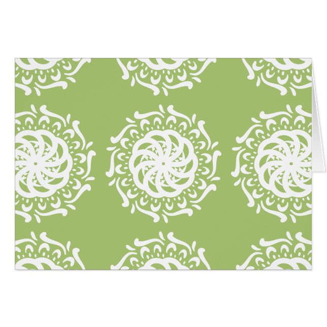 Lichen Mandala Hälsningskort (Framsidan Horizontal)