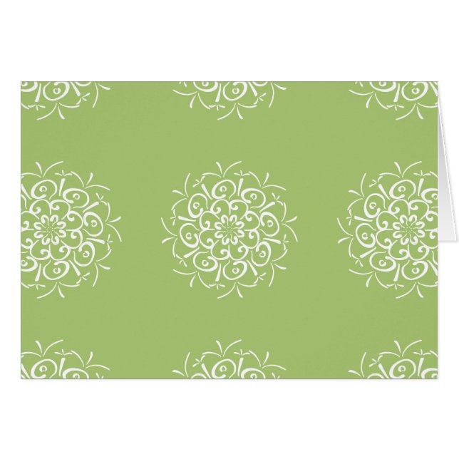 Lichen Mandala Hälsningskort (Framsidan Horizontal)