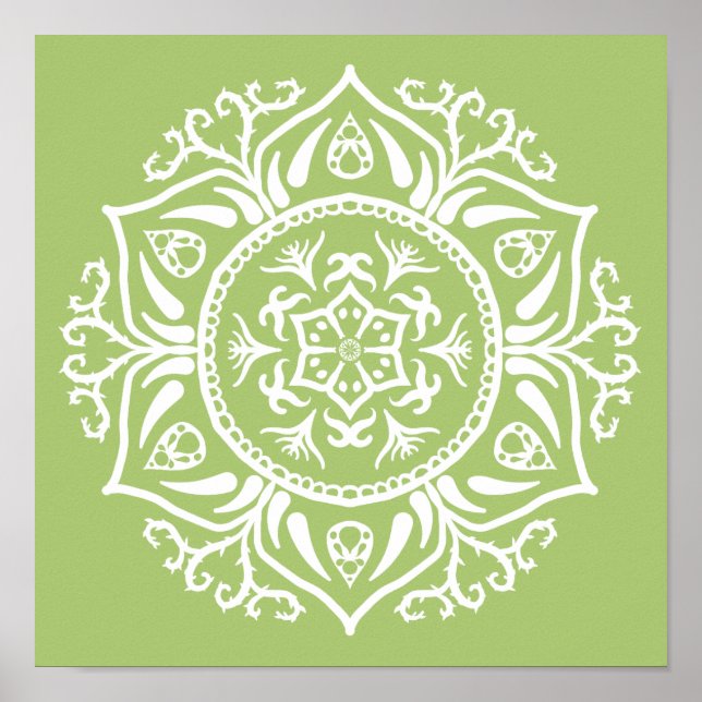 Lichen Mandala Poster (Framsidan)