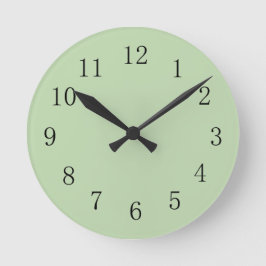 Lichen Moss Grönt Round (Medium) Wall Clock Rund Klocka