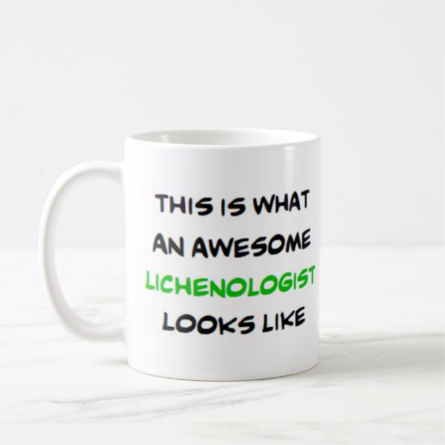lichenolog, fantastisk kaffemugg (Vänster)