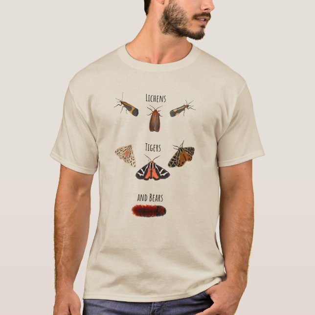 Lichens, tigrar och päron t shirt (Framsida)