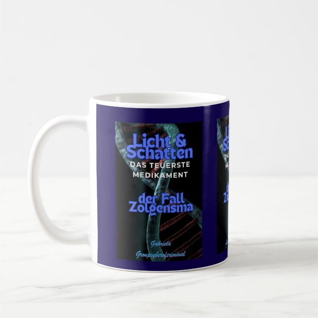 Licht & Schatten das teuerste Medikament  Kaffemugg (Vänster)