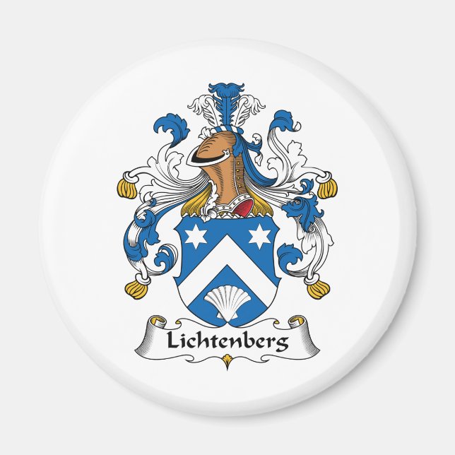 Lichtenberg Family Crest Magnet (Framsidan)