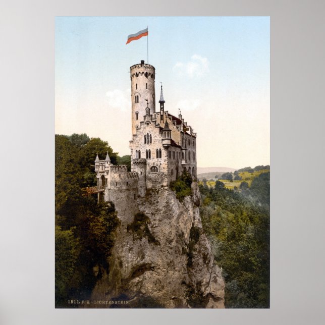 Lichtenstein Castle Poster (Framsidan)