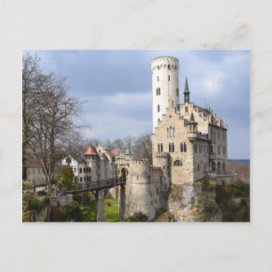 Lichtenstein Castle Tysklandare Vykort