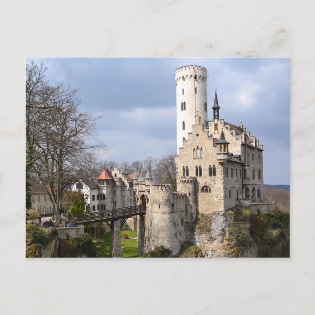 Lichtenstein Castle Tysklandare Vykort (Framsida)