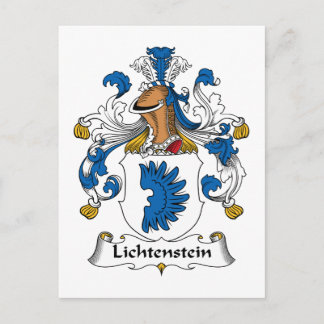Lichtenstein Family Crest Vykort