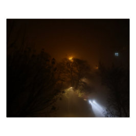 Lichter im Nebel Perfect Poster