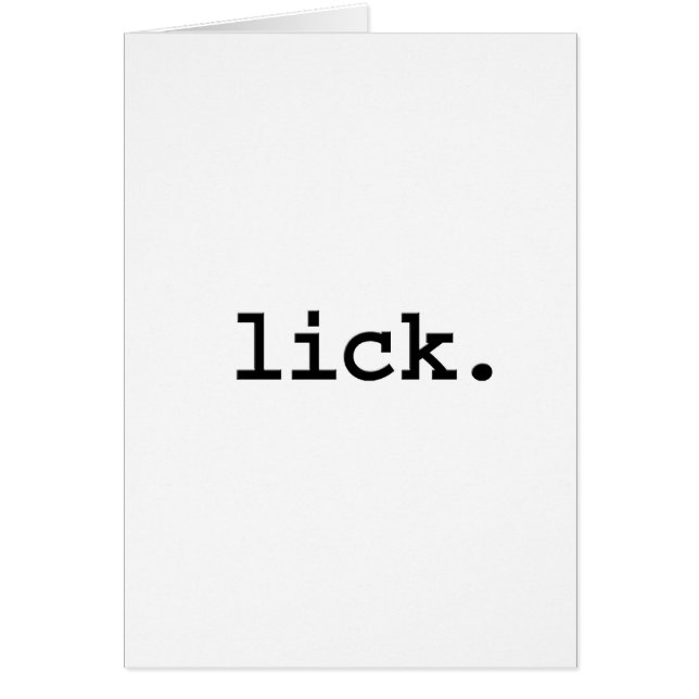 lick. hälsningskort (Framsidan)