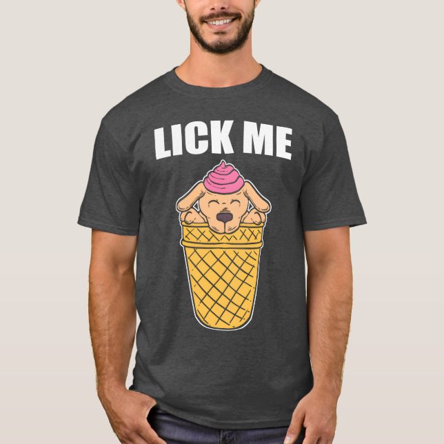 Lick Me Animal Attendees Gift family T Shirt (Framsida)
