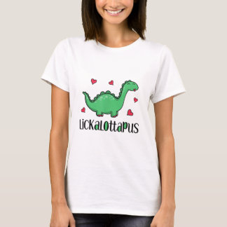 Lickalottapus dosinosaur med hjärter - funn Lesbis T Shirt