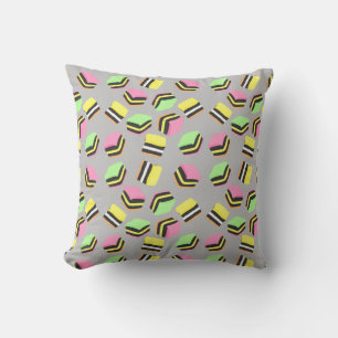 Licorice Allsorters Candy Pillow Kudde