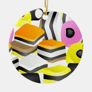 Licorice Allsorts Julgransprydnad Keramik