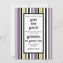 Licorice Candy - bröllopsinbjudan