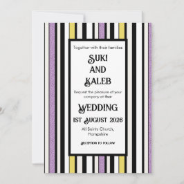 Licorice Candy - bröllopsinbjudan Inbjudningar