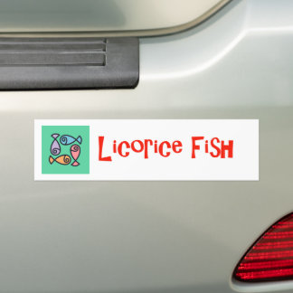 Licorice Fish Bumper Sticker Bildekal