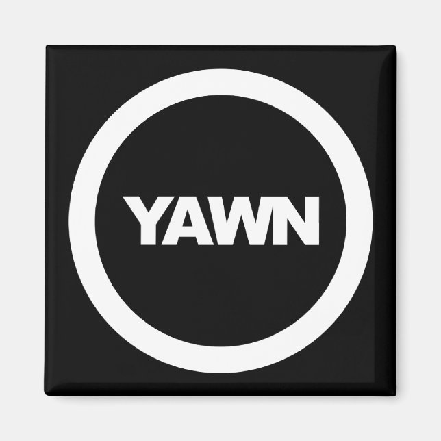 Licorice Yawn Brand Fridge Magnet (Framsidan)